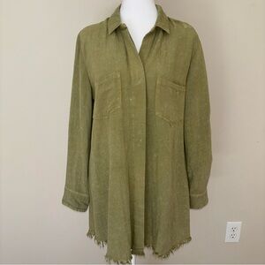 Umgee Olive Green Tunic Top Size M